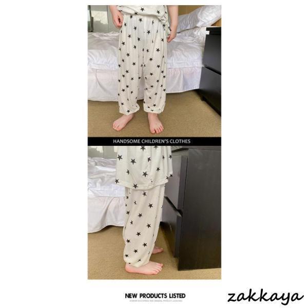 パジャマ キッズ 子供服 2点セットアップ 男女兼用 ジュニア 春夏星柄 薄手 半袖 長ズボン ルームウェア 部屋着 おしゃれ 可愛い 柔らかい | ブランド登録なし | 06