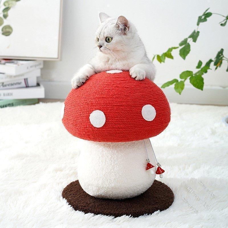 猫用爪とぎタワー きのこおもちゃ 猫用おもちゃ キノコ キャットタワー　爪とぎポール ストレス解消 可愛い | ブランド登録なし | 10