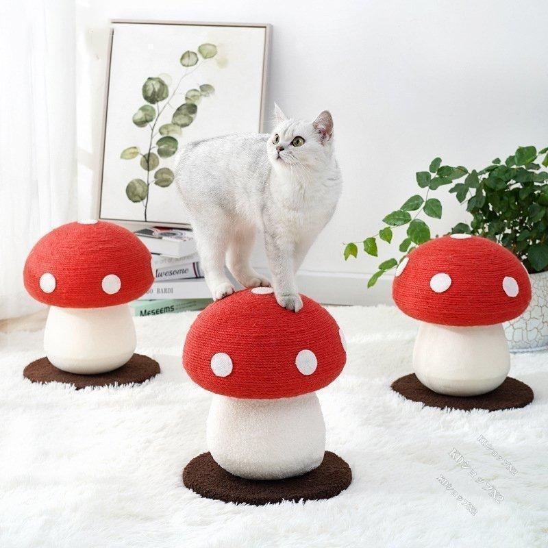 猫用爪とぎタワー きのこおもちゃ 猫用おもちゃ キノコ キャットタワー　爪とぎポール ストレス解消 可愛い | ブランド登録なし | 11