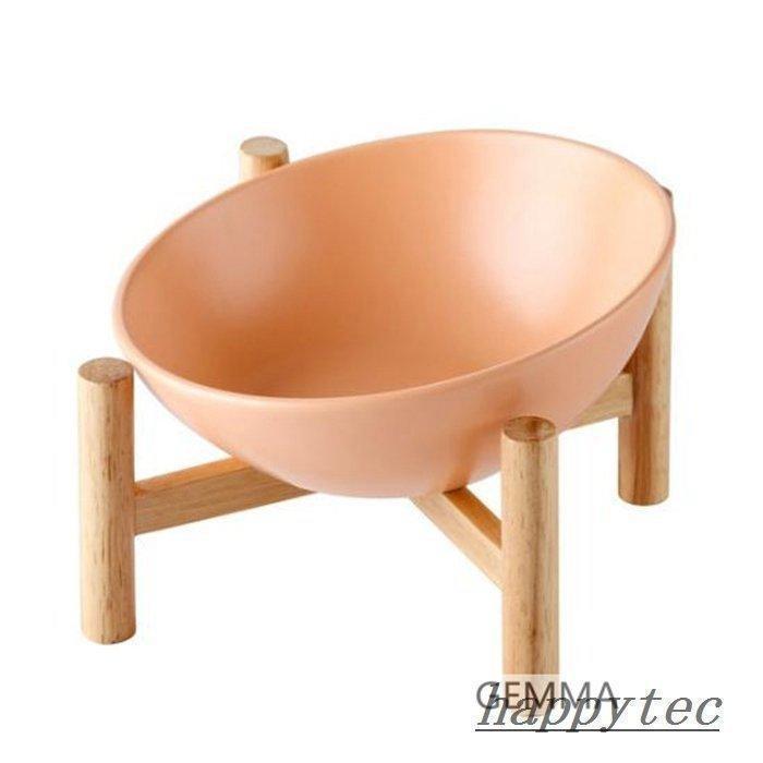猫用食器 犬 (小型犬) フードボール ボウル 餌皿 エサ皿 陶器茶碗 木製棚 スタンド 食べやすい １５°傾斜 ペット用品 フードスタンド 可愛い | ブランド登録なし | 13