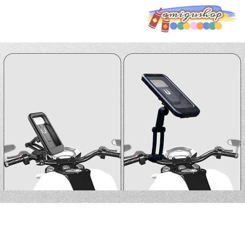 スマホホルダー 携帯ホルダー マウント スタンド ケース 自転車 ロードバイク オートバイ 防水 固定 落下防止 360度回転 | ブランド登録なし | 07