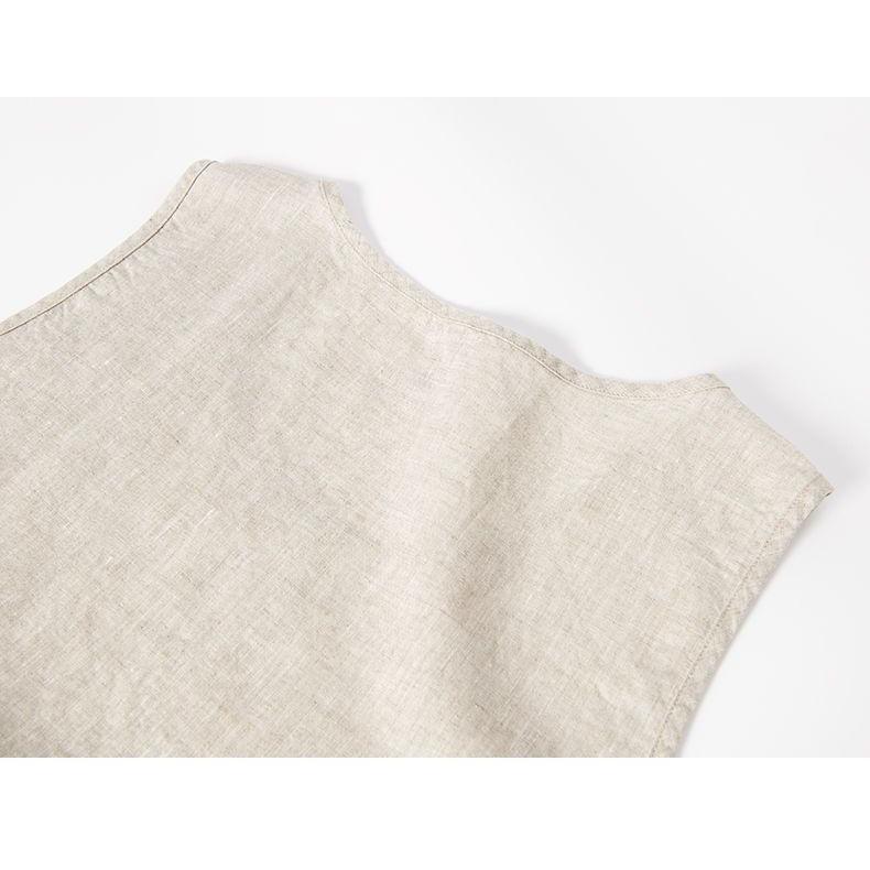リネンＴシャツ 袖なし タンク メンズ カットソー 無地 麻ス インナー 夏 インナー 男性 カジュアル 亜麻 薄手 快 | ブランド登録なし | 14