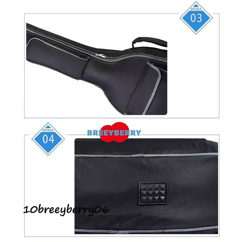 ギターケース ギターバッグ 撥水 ギグバッグ エレキ リュック型 手提げ 2way 楽器 収納バッグ 男女兼用 オシャレ オックスフォード 無地 アコ | ブランド登録なし | 11