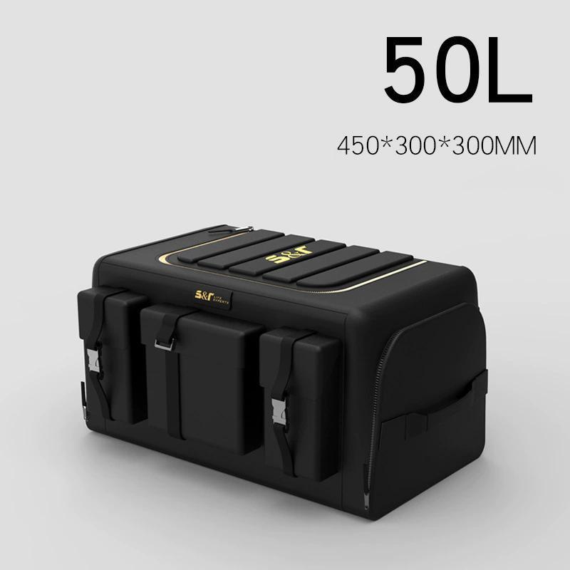 車用収納ボックス トランクボックス 超大容量 50L 70L 折り畳み式 車載 収納箱 box トランク収納ケース 取っ手付 防水 カー用品 車のトランクオーガナイザ | ブランド登録なし | 12