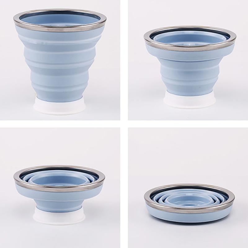 折りたたみカップ POCKET CUP ふた付き 320ml 6color マイカップ こぼれない 折り畳みコッププ 持ち運び便利 旅行 身につける | ブランド登録なし | 07