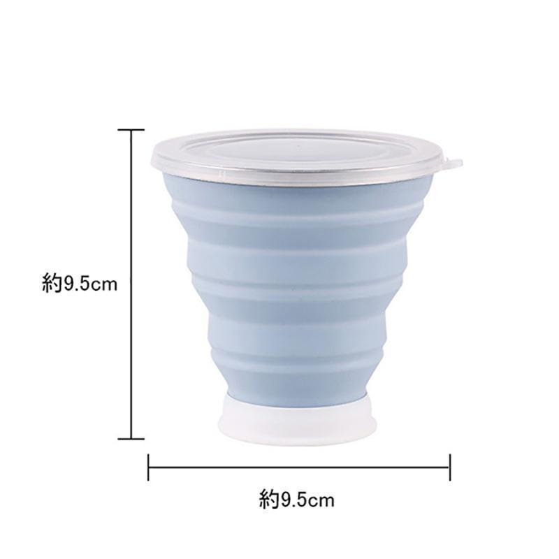 折りたたみカップ POCKET CUP ふた付き 320ml 6color マイカップ こぼれない 折り畳みコッププ 持ち運び便利 旅行 身につける | ブランド登録なし | 08