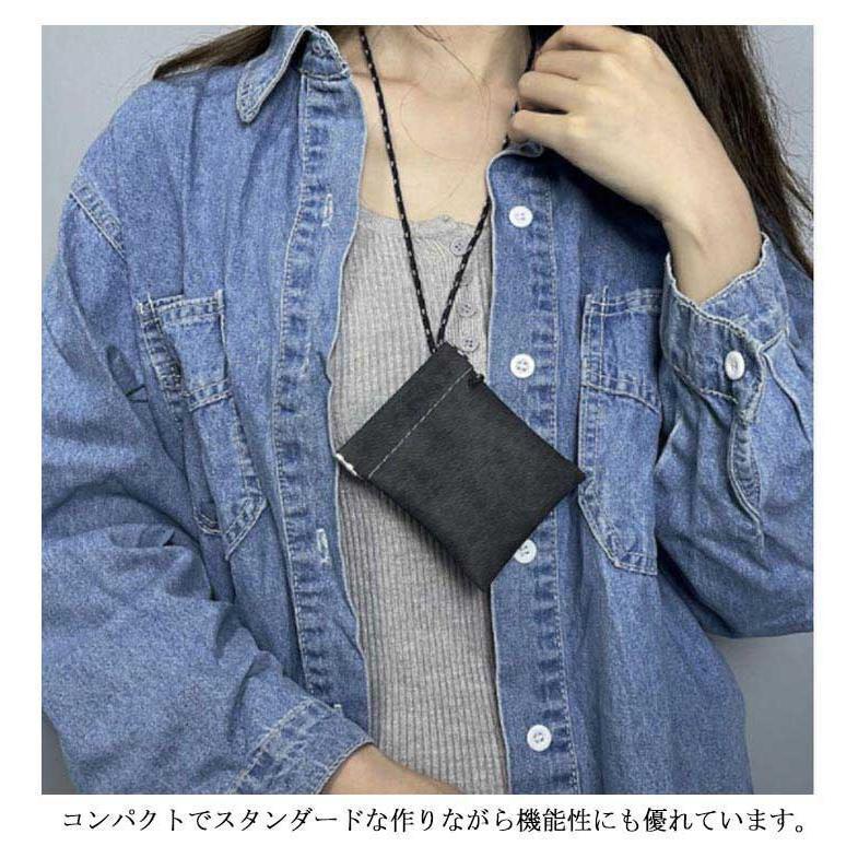 ネックウォレット メンズ レディース 財布 おしゃれ ポーチ シンプル ミニ財布 小銭入れ スマホケース レザー コンパクト 首掛け ネック 手になじみやすい | ブランド登録なし | 09