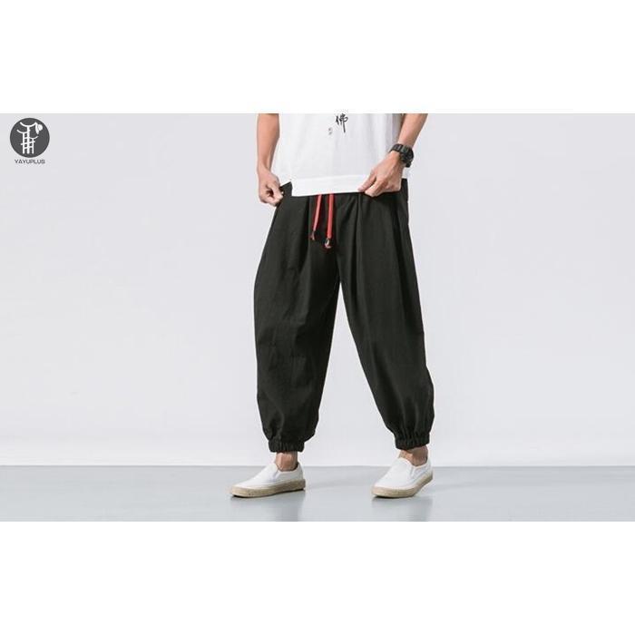 接触冷感 アラジン パンツ 2type アラジンパンツ サルエルパンツ サルエル メンズ 速乾 クロップドパンツ ハーフパンツ | ブランド登録なし | 19