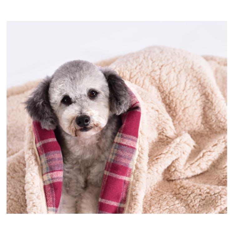 犬 猫 ペット用 ブランケット ボア もこもこ毛布 ペットマット チェック柄 おしゃれ かわいい 秋 冬 防寒 暖かい ふわふわ あったかぬくぬく 秋 | ブランド登録なし | 09