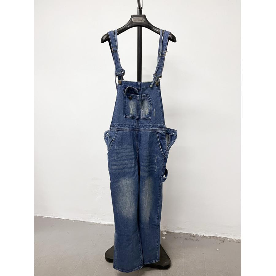 デニムサロペット レディース オーバーオール サロペット 夏 春 オールインワン デニムパンツ デニムつりズボン ジーンズ カジュアル ...