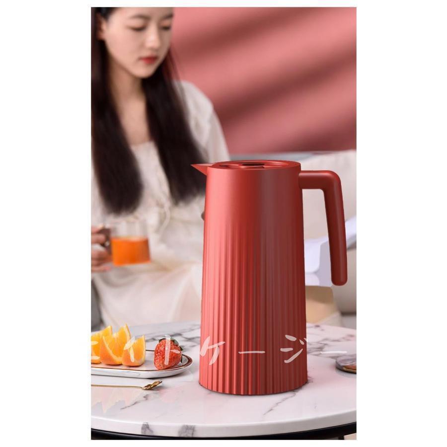 洗いやすい リビングポット 保冷保温ポット おしゃれ テーブルポット 魔法瓶 コーヒーポット 水筒 かわいい 注ぎやすい キャンプ 卓上ポ | ブランド登録なし | 17