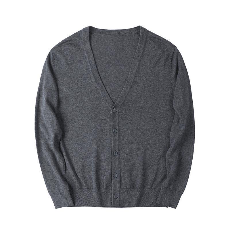 カーディガン メンズ レディース 春 男女兼用 綿 コットン100％ フライス 事務 スクール オフィス 通勤 通学 M L XL 2XL 3XL | ブランド登録なし | 09