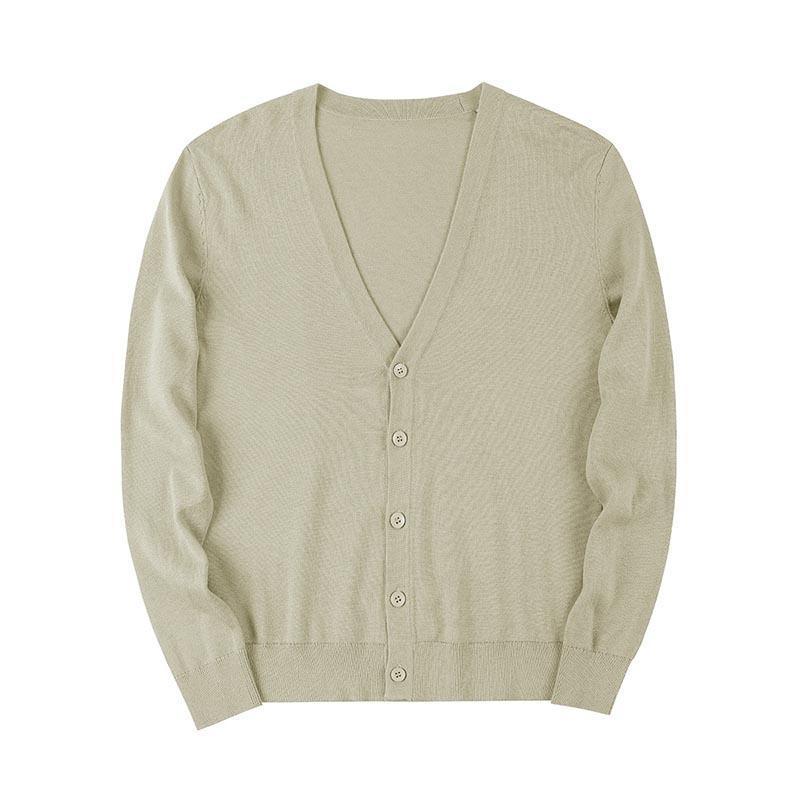 カーディガン メンズ レディース 春 男女兼用 綿 コットン100％ フライス 事務 スクール オフィス 通勤 通学 M L XL 2XL 3XL | ブランド登録なし | 10