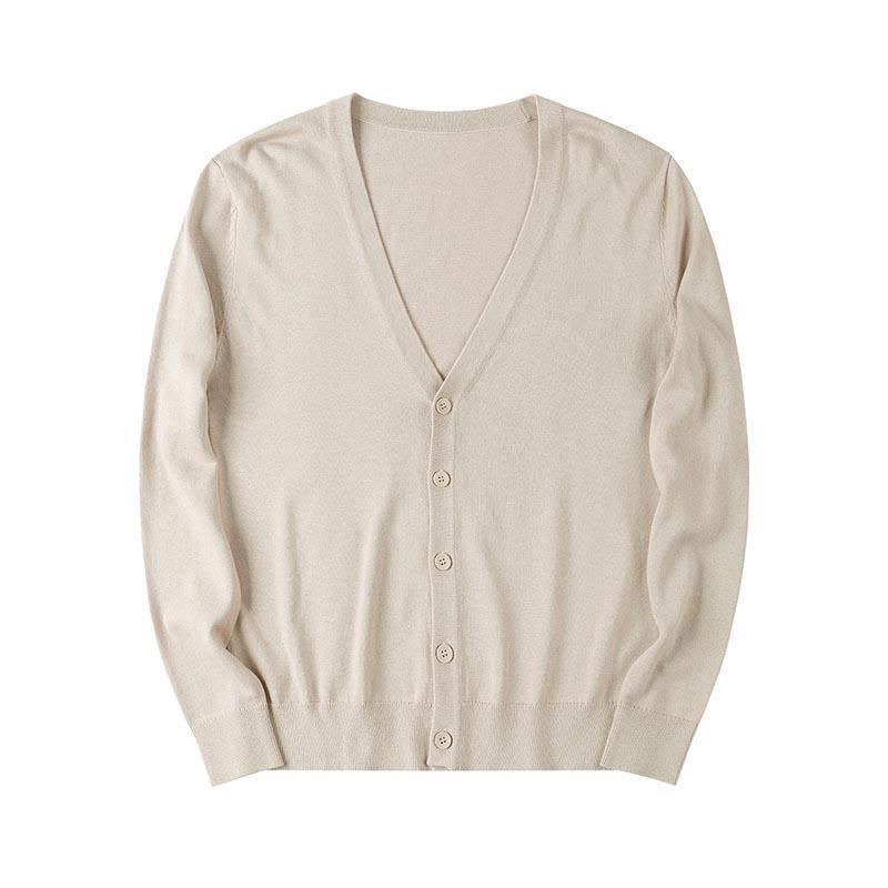 カーディガン メンズ レディース 春 男女兼用 綿 コットン100％ フライス 事務 スクール オフィス 通勤 通学 M L XL 2XL 3XL | ブランド登録なし | 12