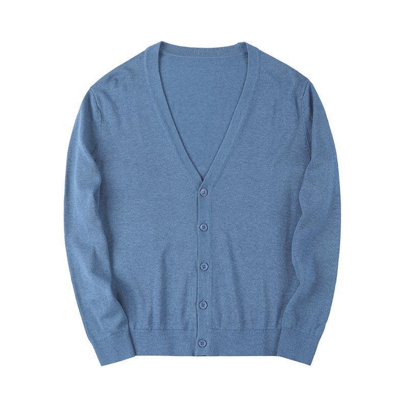 カーディガン メンズ レディース 春 男女兼用 綿 コットン100％ フライス 事務 スクール オフィス 通勤 通学 M L XL 2XL 3XL | ブランド登録なし | 13