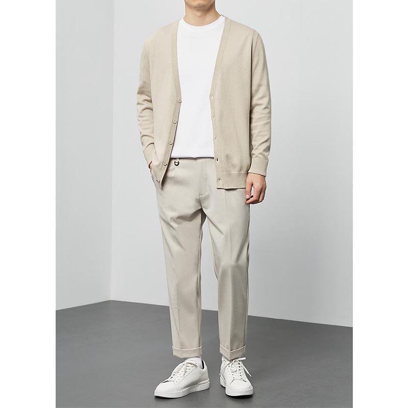 カーディガン メンズ レディース 春 男女兼用 綿 コットン100％ フライス 事務 スクール オフィス 通勤 通学 M L XL 2XL 3XL | ブランド登録なし | 15