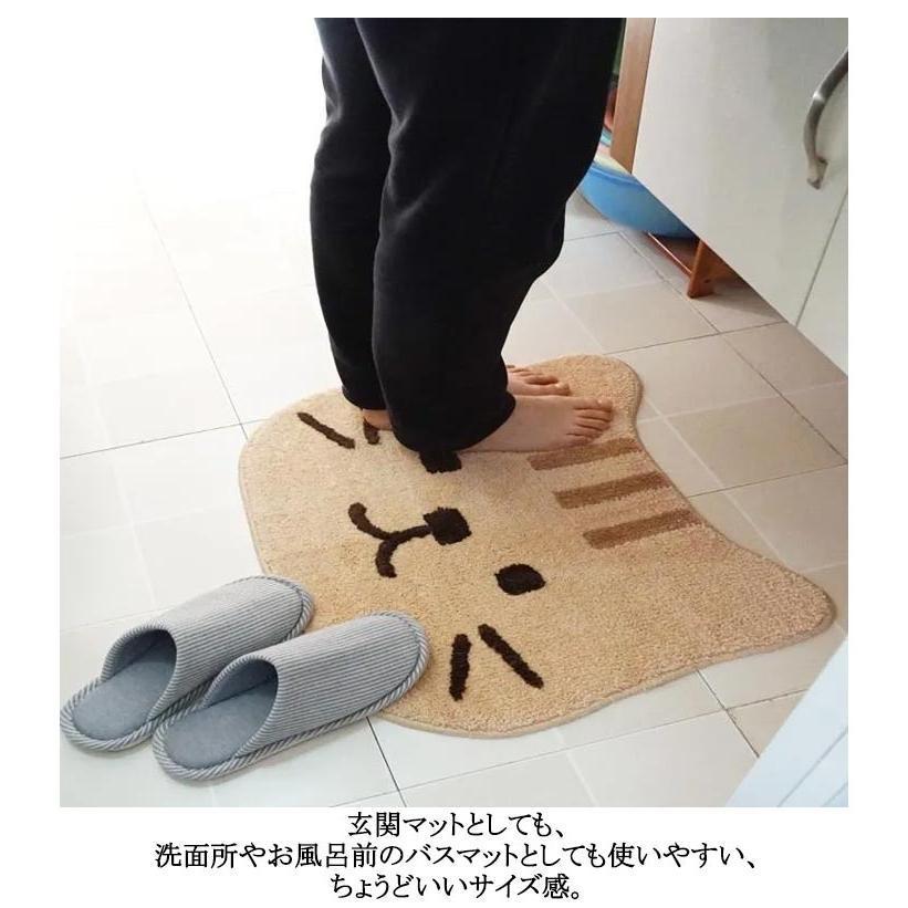 玄関マット 猫 滑り止め 洗面所 屋内 業務用 かわいい 洗える オールシーズン適用 マット 猫柄 お風呂マット 浴槽 マット 吸水マット 耐磨耗性 | ブランド登録なし | 10