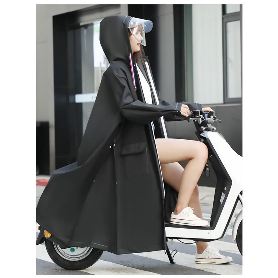 レインコート メンズ レディース 男女兼用 自転車 濡れない 完全防水 自転車 レインポンチョ 雨具 リュック対応 通学通勤 防塵防雪 防風防水 | ブランド登録なし | 13