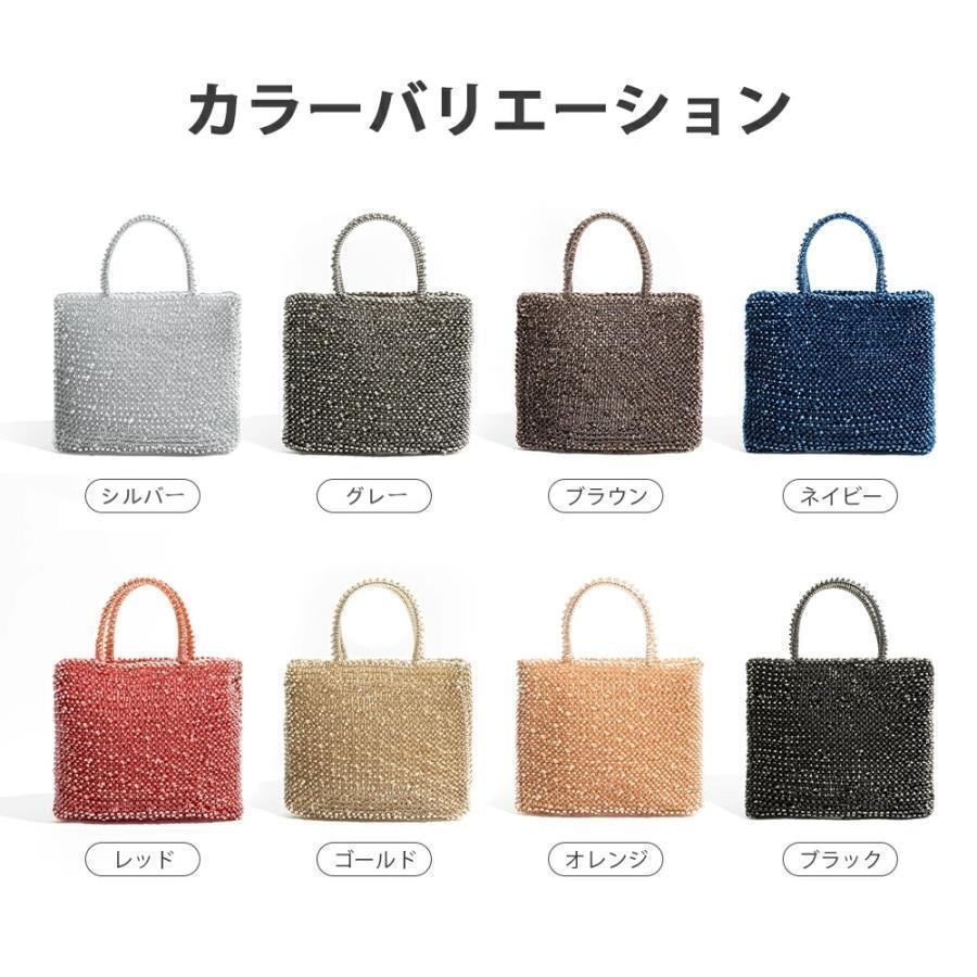 トートバッグ ワイヤーバッグ パーティーバッグ 編み物 プレゼント 小さめ お財布ポシェット ポーチ 小物入れ 結婚式・二次会・披露宴・演奏会 | ブランド登録なし | 09