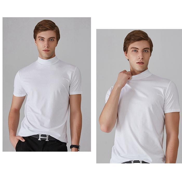 モックネックTシャツ ゴルフ インナー 半袖 メンズ ハイネック Tシャツ カットソー ポロシャツ 肌着 ゴルフウェア スポーツ ランニング |  | 12