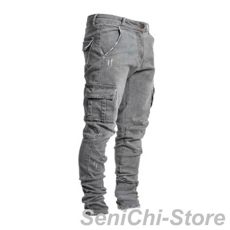 デニムパンツ メンズ ジーパン ストレッチ スキニーデニム S-5XL ジーンズ カーゴパンツ S-5XL 大きいサイズ 作業着 作業ズボン 長ズボン | ブランド登録なし | 03