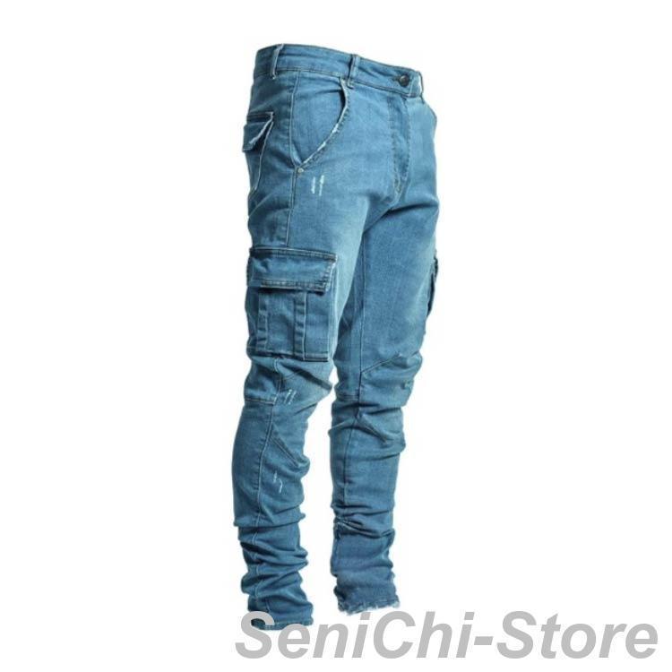 デニムパンツ メンズ ジーパン ストレッチ スキニーデニム S-5XL ジーンズ カーゴパンツ S-5XL 大きいサイズ 作業着 作業ズボン 長ズボン | ブランド登録なし | 04