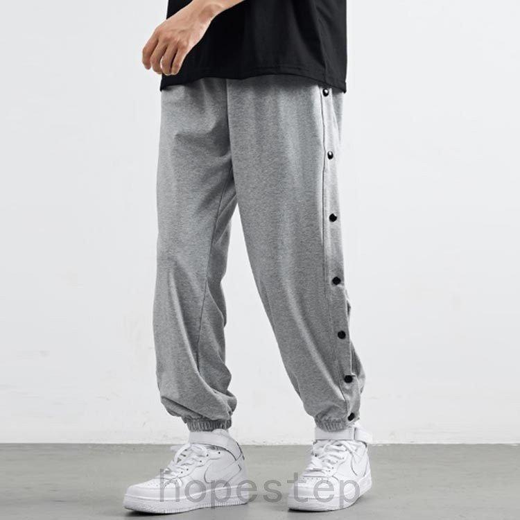 スウェットパンツ メンズ ジョガーパンツ サイド開き スポーツパンツ バスケットボールパンツ スリット サイドボタン ロングパンツ サルエル |  | 03