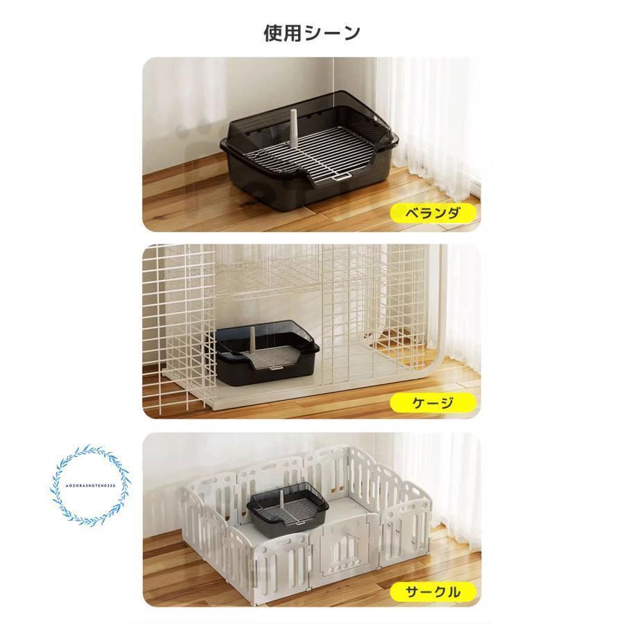犬 トイレ トレー トレーニング 足裏 汚れ防止 すのこ付き いたずら防止 犬用 小型犬 中型犬 トレー容器 トイレ用品 ペット トイレ 組み立て簡単 | ブランド登録なし | 11