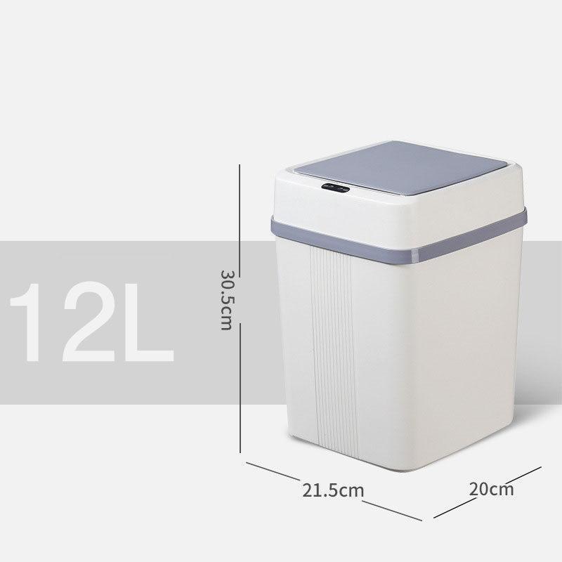 自動開閉ゴミ箱 おしゃれ キッチン スリム 12L 事務所 家庭用 シンプル リビング センサー ダストボックス 便利 衛生 母の日 ダイニング 玄関 | ブランド登録なし | 07