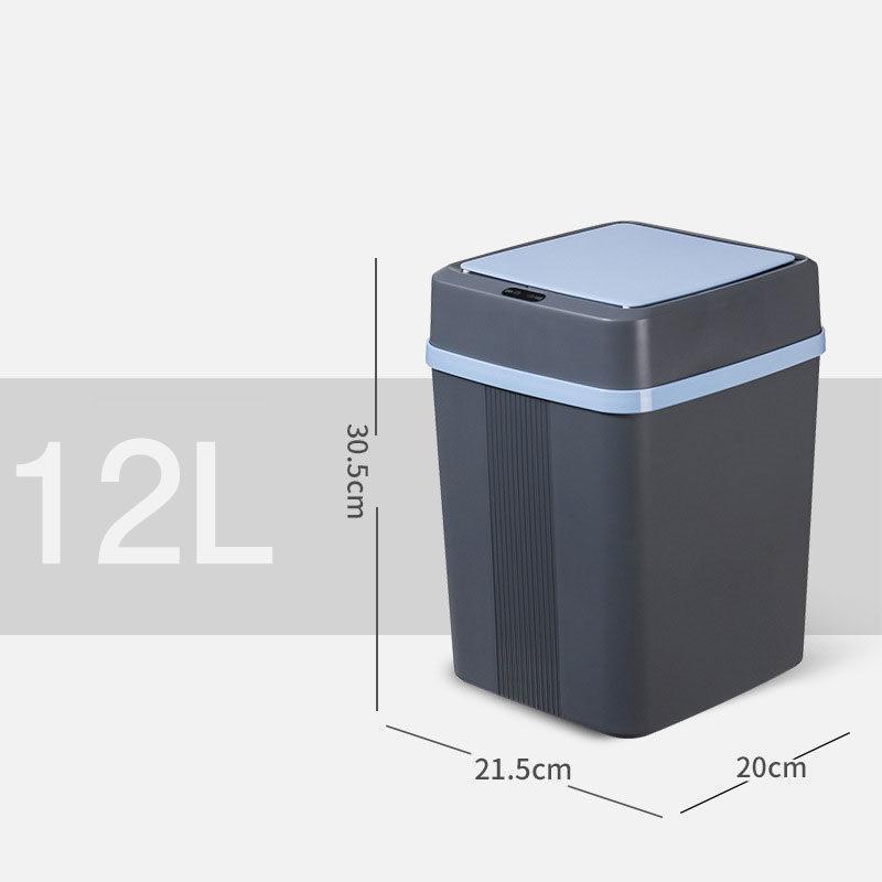 自動開閉ゴミ箱 おしゃれ キッチン スリム 12L 事務所 家庭用 シンプル リビング センサー ダストボックス 便利 衛生 母の日 ダイニング 玄関 | ブランド登録なし | 08