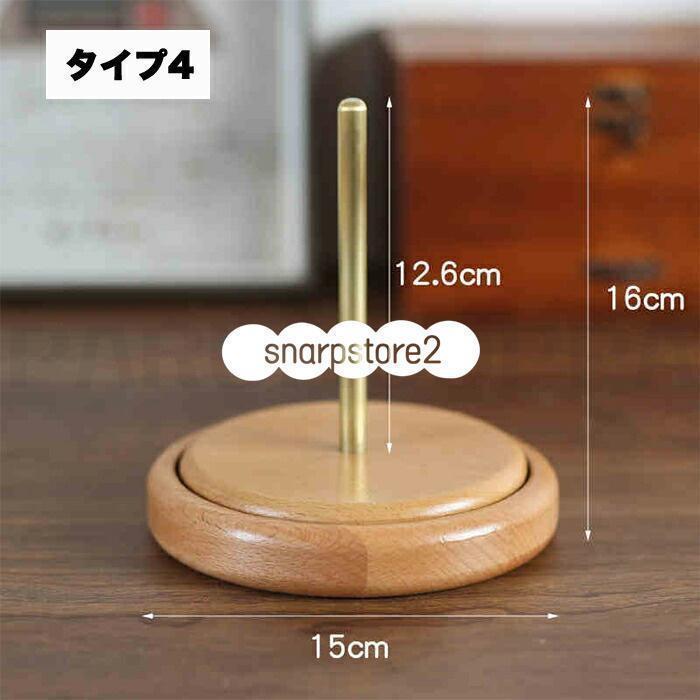 ヤーンホルダー ヤーンローリングホルダー 毛糸 糸ラック 織物ツール 編み物 毛糸ホルダー 収納編み物 丸型 熊型 木製ラック ブナ 使いやすい ワイヤーラック | ブランド登録なし | 15