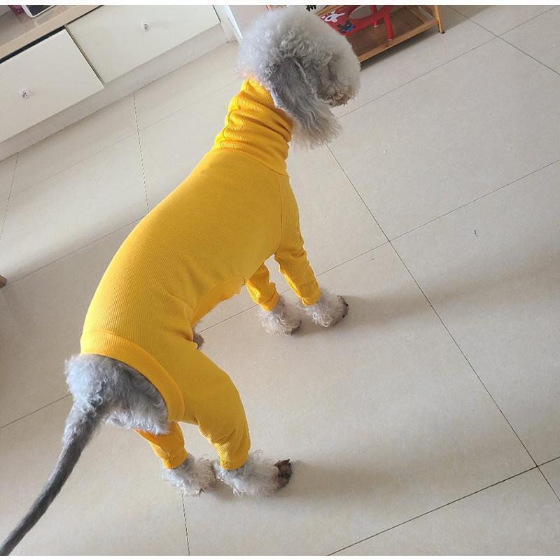 ドッグウェア ロンパース イタリアン グレーハウンド イタグレ服 ロングスリーブ タートルネック リブ スリムフィット 犬服 ペット用品 小型犬 つな | ブランド登録なし | 02