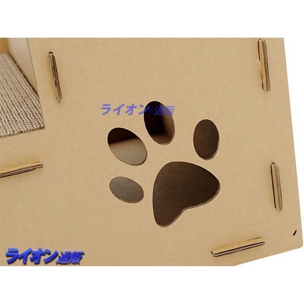 猫ハウス 段ボール 爪研ぎ キャットタワー 階段 猫用爪とぎ 猫ハウス ステップ キャットハウス 猫箱 猫ベッド 猫爪とぎボックス 二層 | ブランド登録なし | 07