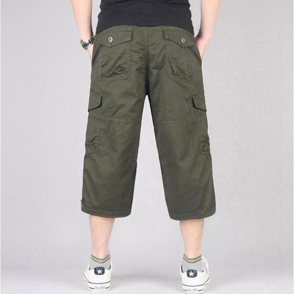 ハーフパンツ メンズ ひざ下 カーゴパンツ 7分丈 スポーツ 太め ゆったり 夏 クロップド 大きいサイズ 全8色 M L LL XL 父の日 | ブランド登録なし | 10