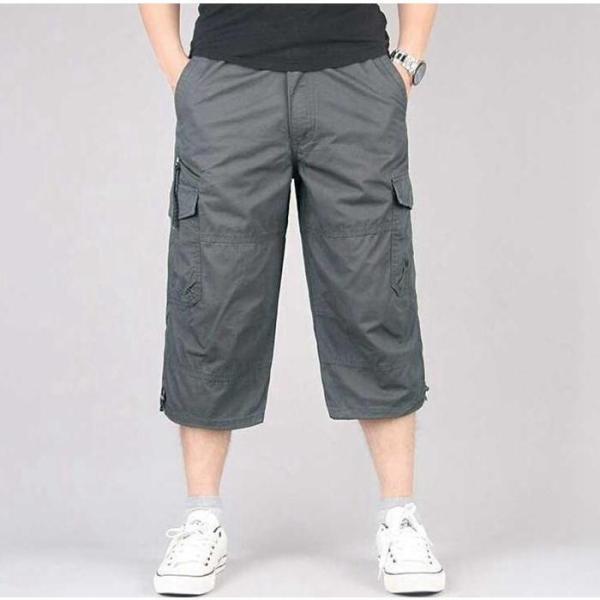 ハーフパンツ メンズ ひざ下 カーゴパンツ 7分丈 スポーツ 太め ゆったり 夏 クロップド 大きいサイズ 全8色 M L LL XL 父の日 | ブランド登録なし | 12
