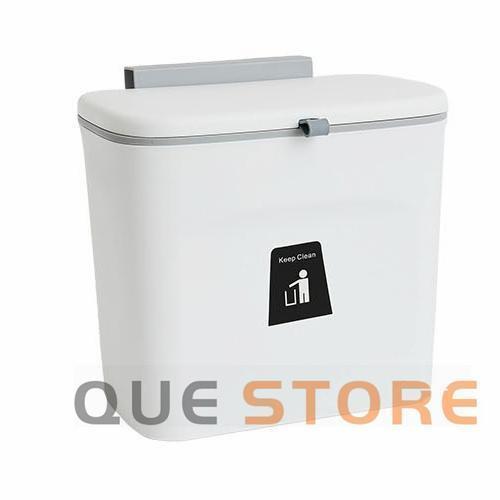 ゴミ箱 ふた付き 壁掛けゴミ箱 キッチン スライド 広口 大容量 スリム 縦型壁掛け 分別 壁面収納 洗面所 トイレ オフィス リビング ごみ箱 北欧 | ブランド登録なし | 01