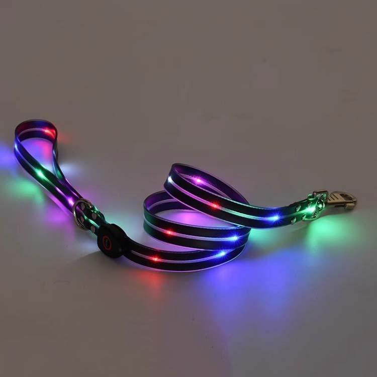 光るリード USB充電式 犬用 大型犬 中型犬 小型犬 LEDライト LEDリード 防水 お散歩ひも 犬用品 お散歩グッズ ペット ドッグリード カラ | ブランド登録なし | 04