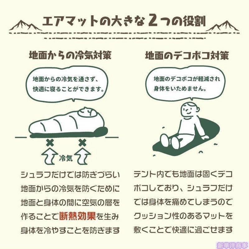 エアマット キャンプ 全3色 連結可能 枕付き 収納袋付き 自動膨張式 車中泊 テントマット インフレーターマット アウトドア エアベッド 防寒 | ブランド登録なし | 07