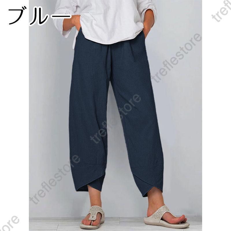 ルームウェア レディース 夏 部屋着 ハーフパンツ 九分丈 ガウチョパンツ パジャマ ゆったり 薄手 レディース ナイトウェア カジュアル | ブランド登録なし | 07