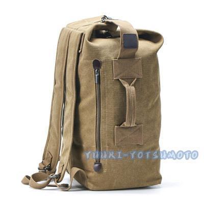 ダッフルバッグ 帆布 キャンバス バッグ リュックサック ボストンバッグ 2way 登山 防災 大容量 サイクリング 旅行 アウトドア 男女兼用バッグ | ブランド登録なし | 10