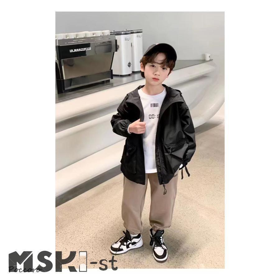 コート アウター キッズ 男の子 マウンテンパーカー ジャケット 子供服 フード付き ブルゾン 撥水 春 秋 ゆったり 薄手 防水 防風 ジャンパー |  | 10