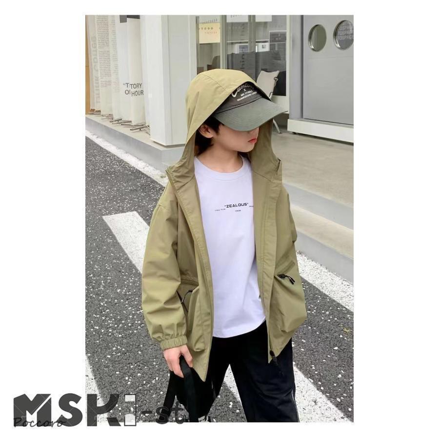 コート アウター キッズ 男の子 マウンテンパーカー ジャケット 子供服 フード付き ブルゾン 撥水 春 秋 ゆったり 薄手 防水 防風 ジャンパー |  | 14