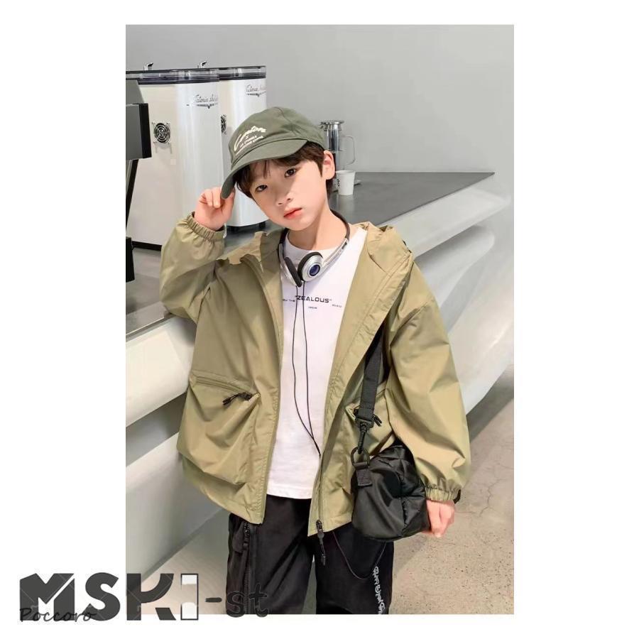 コート アウター キッズ 男の子 マウンテンパーカー ジャケット 子供服 フード付き ブルゾン 撥水 春 秋 ゆったり 薄手 防水 防風 ジャンパー |  | 15