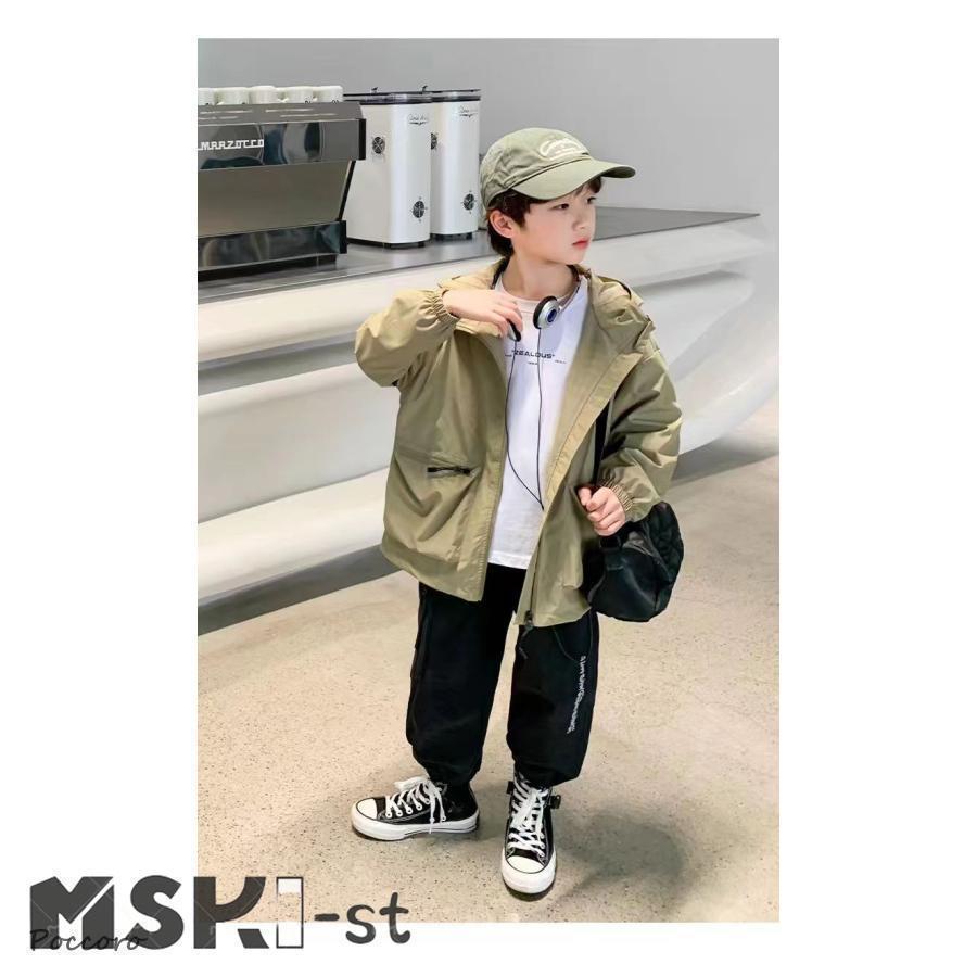 コート アウター キッズ 男の子 マウンテンパーカー ジャケット 子供服 フード付き ブルゾン 撥水 春 秋 ゆったり 薄手 防水 防風 ジャンパー |  | 16