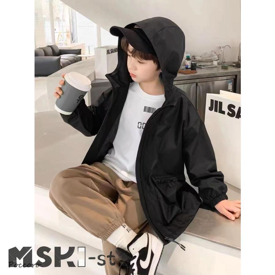 コート アウター キッズ 男の子 マウンテンパーカー ジャケット 子供服 フード付き ブルゾン 撥水 春 秋 ゆったり 薄手 防水 防風 ジャンパー |  | 17