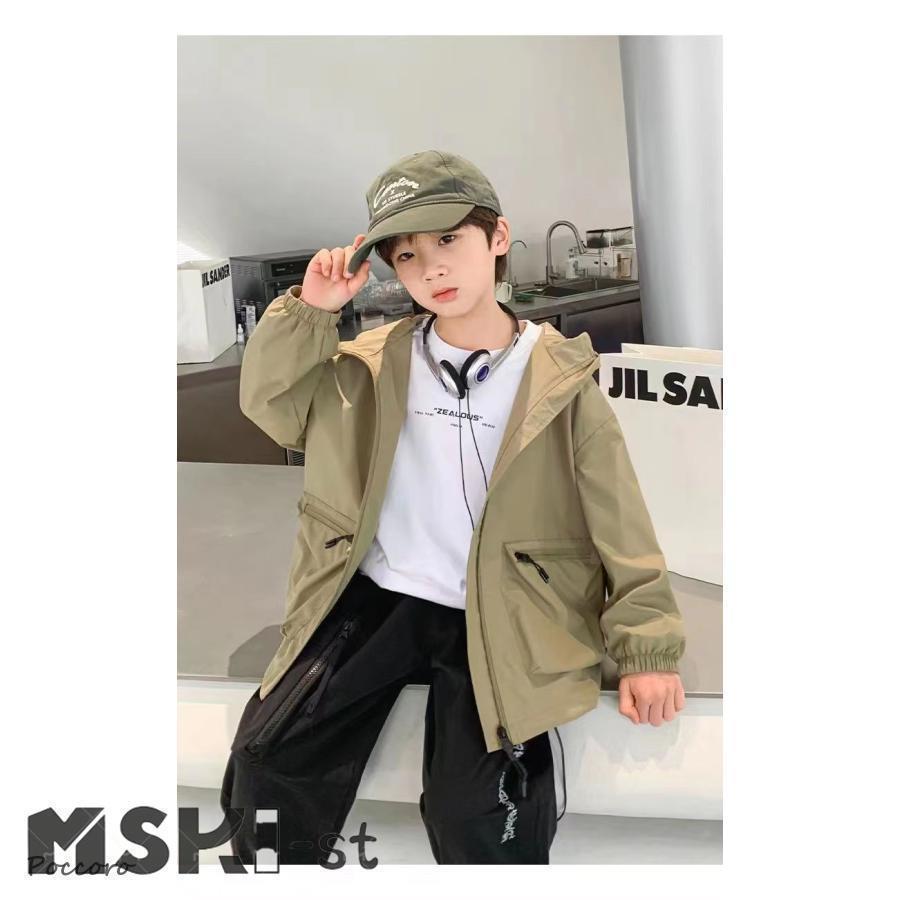 コート アウター キッズ 男の子 マウンテンパーカー ジャケット 子供服 フード付き ブルゾン 撥水 春 秋 ゆったり 薄手 防水 防風 ジャンパー |  | 19