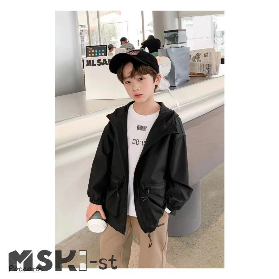 コート アウター キッズ 男の子 マウンテンパーカー ジャケット 子供服 フード付き ブルゾン 撥水 春 秋 ゆったり 薄手 防水 防風 ジャンパー |  | 08
