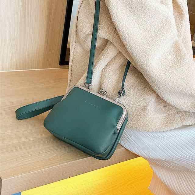 がま口バッグショルダーバッグレディース2wayスマホポシェットポーチミニハンドバッグお出かけレトロ大人可愛いPU | ブランド登録なし | 12