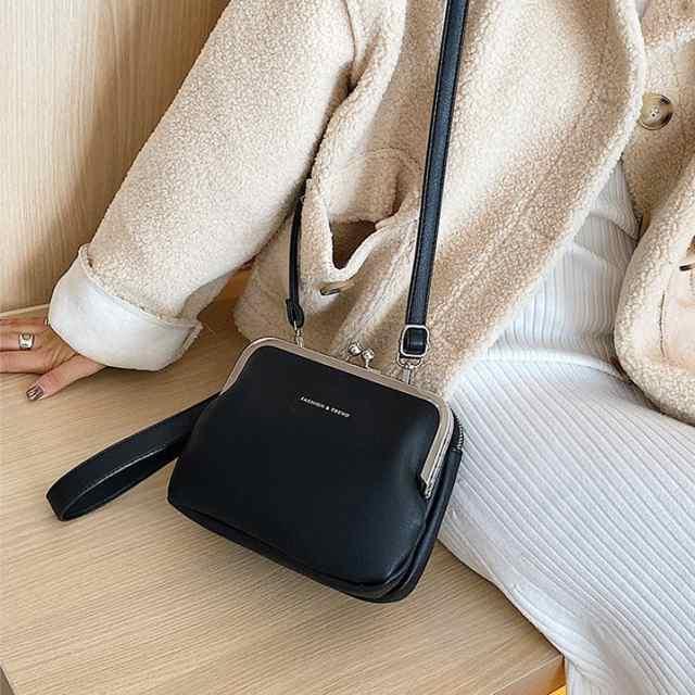がま口バッグショルダーバッグレディース2wayスマホポシェットポーチミニハンドバッグお出かけレトロ大人可愛いPU | ブランド登録なし | 14