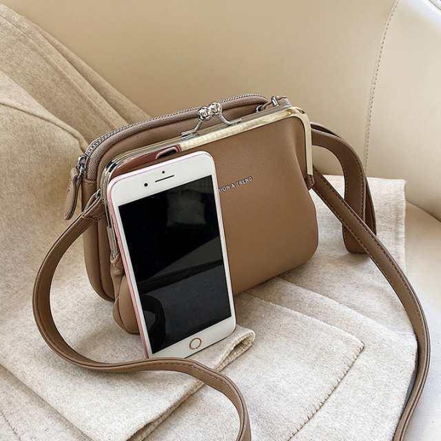 がま口バッグショルダーバッグレディース2wayスマホポシェットポーチミニハンドバッグお出かけレトロ大人可愛いPU | ブランド登録なし | 02